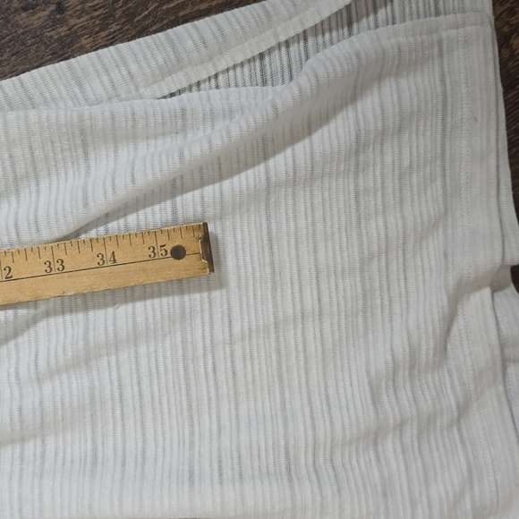 J. JILL Women's XL White Long Button Up Striped Cardigan - Picture 4 of 5